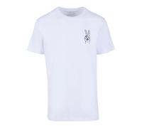 T-shirt Mister Tee Peace Sign EMB Blanc 3XL