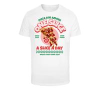 Mister Tee Men's Mt3301-pizza Amore Tee T-Shirt, White, S