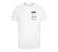 T-shirt Mister Tee Pray Definition Blanc L