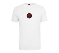 T-shirt Mister Tee Rose Patch Blanc S