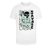 T-shirt Mister Tee Savage Balaclava Blanc L