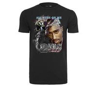 Mister Tee Herren Tupac Retro T-Shirt, Black, XL