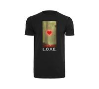 T-shirt Mister Tee Wood Love Noir XS