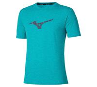 Mizuno Core Runbird Short Sleeve T-shirt Green,Blue S Man