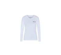 Long-sleeved T-shirt with logo - female - Armani Exchange - Long Sleeve T-Shirts - White - XS - Tops XS