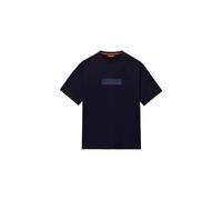 NAPAPIJRI Mens Box Logo T-Shirt, Blue, Size 2Xl, Men Blue