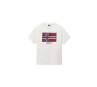 T-shirt Napapijri S-Flag Tiki Blanc S