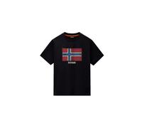 Napapijri Flag Tiki Short Sleeve T-shirt Black S Men