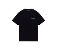 Napapijri Geographic Logo T-Shirt, Black, Short Sleeve (UK, Alpha, M, Regular, Regular, Black)