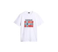 Napapijri S-guiro Short Sleeve T-shirt White M Men