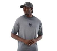New Era Mlb Washed Logo New York Yankees Short Sleeve T-shirt Grey XL Men