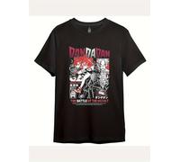 T Shirt Occult Clash Mens Street Style Cartoon Printed Casual Gift Black Cotton 230g
