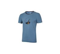 Ocun Classic Organic Rainbow Rocket Short Sleeve T-shirt Blue S Men