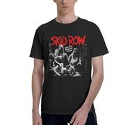 T Shirt Official Skid Row Band Men's Vintage You Give Love a Bad Name Album Art Heavy Metal Graphic Tee Multicolor