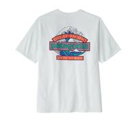 Patagonia - Great Waves Responsibili-Tee - T-shirt size M, white/grey