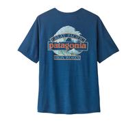 Patagonia Cap Cool Daily Great Wave Short Sleeve T-Shirt Dark Blue - XS