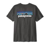 Patagonia - P-6 Logo Black - S - Tee-Shirt