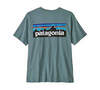 Patagonia - P-6 Logo T-Shirt - T-shirt size M, turquoise