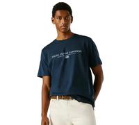 Pepe Jeans Summer Seasonal Logo Short Sleeve T-shirt Blue S Men