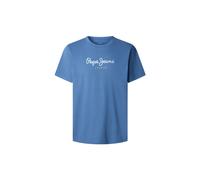 Pepe Jeans Men's EGGO N T-Shirt, Blue (Washed Navy Blue), XL