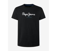 T-Shirt Pepe Jeans Eggo Logo Short Sleeve White Black - L