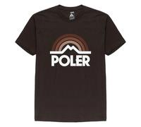 T-shirt Poler Mountain Rainbow Noir M