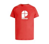 Protest Caters Short Sleeve Rash Guard Red L Men