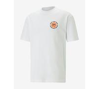 T-Shirt Puma Downtown Big Graphic Short Sleeve White - XXL