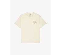 Quiksilver Curve Palm Short Sleeve T-Shirt White Red - M