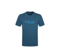 Rab Stance Logo Organic Cotton Men's T-Shirt | UK M in Tempest Blue