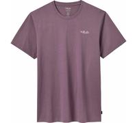 Rab Men’s Stance Mountain Tee - Breathable Organic Cotton T-Shirt for Trekking, Climbing, & Casual Use - Dark Iris - Large