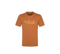 Rab Men's Stance Tech Sketch Tee - Short Sleeve Graphic T-Shirt for Hiking, Trekking, & Everyday Use - Red Earth - Large