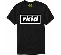 T-Shirt Rkid Inspired by Liam Oasis Gallagher Mens Noel r Kid Retro Britpop Crew Neck (UK, Alpha, One Size, 9-11 Years, Black)