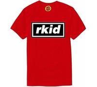 T-Shirt Rkid Inspired by Liam Oasis Gallagher Mens Noel r Kid Retro Britpop Crew Neck (UK, Alpha, One Size, S, Red)