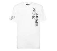 T-shirt Round Neck SS Wave - male - Plein Sport - Training T-shirts & Tops - White - M - Sport M