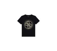 T-shirt round neck woman Guess Crystals Logo 4G Noir S