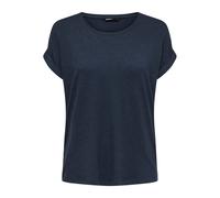 T-shirt round neck woman Only Moster Blue L