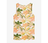T-Shirt Roxy Better Ever Sleeveless White Orange Green Women - L