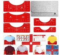 T-Shirt Ruler for Vinyl Alignment - Shirt Measurement Tool for Heat Press, Centering Guide