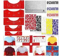 T-Shirt Ruler Guide for Vinyl Alignment - Shirt Measurement Tool for Heat Press With Stickers