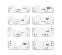 T Shirt Ruler, Heat Press Alignment Tool, PVC Tee Template, High-Definition Marking Guide, Accurate Print Positioning, Easy Measuring Aid, Perfect for Kids, Boys, 10.24x7.09 inches