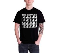 T-Shirt # S Black Unisex # Hard Days Night Faces Mono