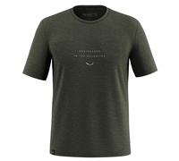 Salewa Eagle Eitd Merino Short Sleeve T-shirt Green 2XL Men