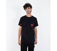 T-Shirt Short Sleeve Men - Heart Pocket Black