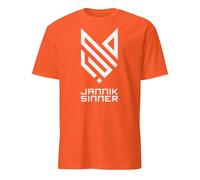 T-Shirt Sinner | Sport | Tshirt Tennis Sinner | Tennis | Cadeau | Anniversaire | Sinner Tennis | Jannik Sinner Italie, Orange, Medium