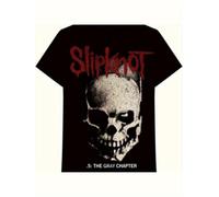 T Shirt Slipknot Official Men's Heavy Metal Band Graphic Tee with Red & White Skull Print