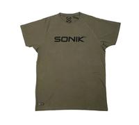 Sonik Raglan Tee Green T-Shirt, Fishing Shirt, Size: XXL
