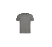 Stedman Apparel Men's Classic-T Plain Short Sleeve T-Shirt, Grey (Real Grey), Small