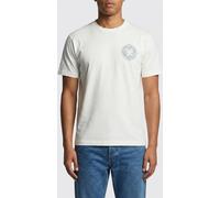 STONE ISLAND Mens ‘Outline Compass’ print T-Shirt - Colour: V0093 Ivory - Size: Large