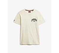 T-shirt Superdry Biker Rock Relaxed Beige XL